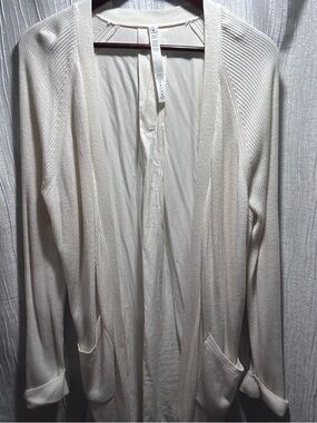 lululemon athletica Cream Open-Front Lightweight Cardigan